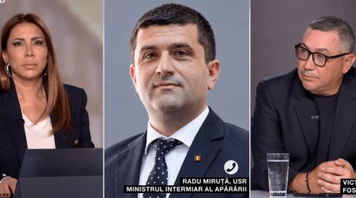 „Ai băut ceva?” Scandal monstru între Ponta și Miruță, în direct la TV: „Băi, mincinosule, îmi vine să vomit când te ascult”. De la ce s au luat