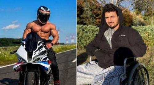 Andrei Bordeianu a fost externat din spital, dar se deplasează în scaun cu rotile. De ce nu are voie încă să se ridice