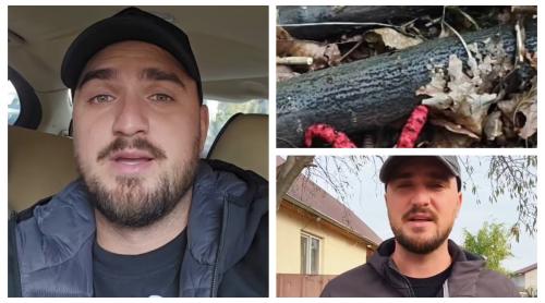 Ce a găsit unul din gemenii Graur în spatele casei. Acesta a filmat totul și a cerut ajutorul urmăritorilor: “Mă întreb ce se poate face cu ea.”