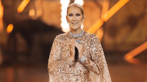 Celine Dion a căzut pe scenă în timpul unui concert de la Paris