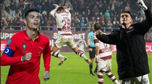Dialogul genial pe care l a avut Alex Dobre cu idolul Cristiano Ronaldo: „I am spus că îmi fac părul ca el!” Cum au ajuns să vorbească. Exclusiv