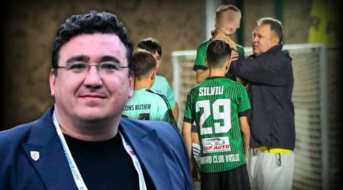 Dosar penal și excluderea din fotbal pentru antrenorul agresor de la Vaslui! „Am cerut FRF să i ridice licența!”. Exclusiv