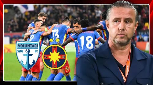 Echipa de start a FCSB cu FC Voluntari, confirmată. Reghecampf a pregătit o mare surpriză! Exclusiv