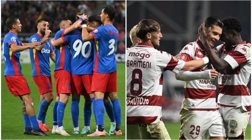 FCSB – Rapid, LIVE în etapa 13 din SuperLiga. Echipe de start, statistici OPTA, clasament și faze în timp real