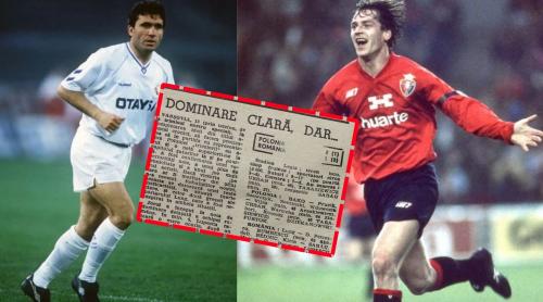 Gică Hagi şi Jan Urban, adversari în dueluri memorabile în Spania! Polonezul, decisiv într un meci cu România la Varşovia
