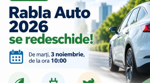 Rabla Auto se redeschide pe 3 noiembrie pentru persoanele fizice, cu ajutoare de până la 18.500 de lei