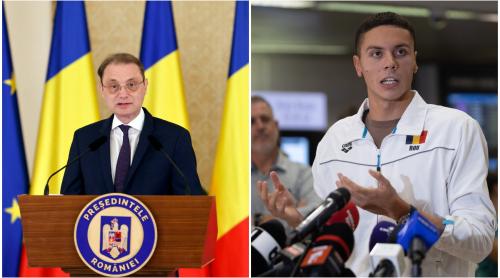 Se rezolvă problema reclamată de David Popovici? Ce prevede programul de guvernare Luca Niculescu pentru sport