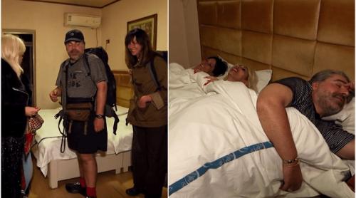 Situație neașteptată la Asia Express! Maurice Munteanu, Raluca Bădulescu și Connie au dormit în același pat: „Zici că suntem sfintele preciste”