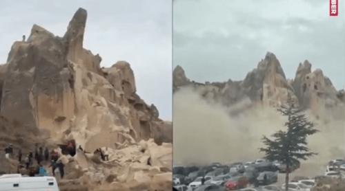Tragedie în Cappadocia, una dintre cele mai populare destinații turistice din Turcia. Două persoane au murit după o alunecare de teren
