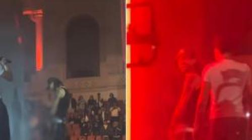 Trapperul Ian, filmat în timp ce urinează pe scenă în timpul concertului de la Arenele Romane