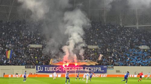 U Craiova, în pericol de suspendare! UEFA poate lua măsuri extreme după spectacolul pirotehnic de la meciul cu Getafe. Video