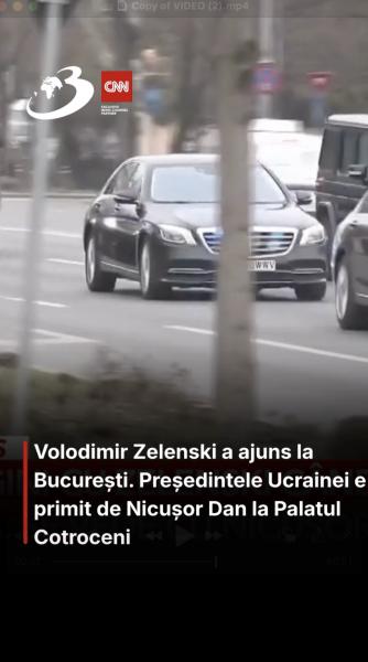 Volodimir Zelenski a ajuns la București. Președintele Ucrainei e primit de Nicușor Dan la Palatul Cotroceni