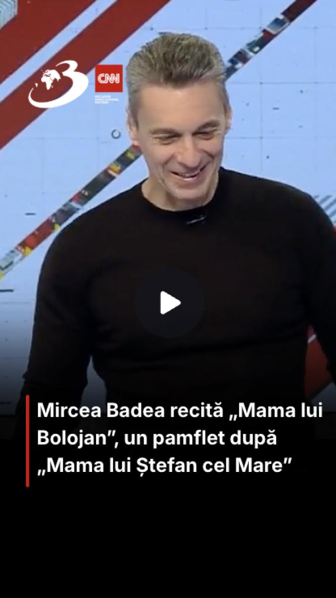Mircea Badea recită „Mama lui Bolojan”, un pamflet după „Mama lui Ștefan cel Mare”