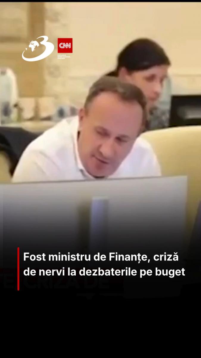  Fost ministru de Finanțe, criză de nervi la dezbaterile pe buget 