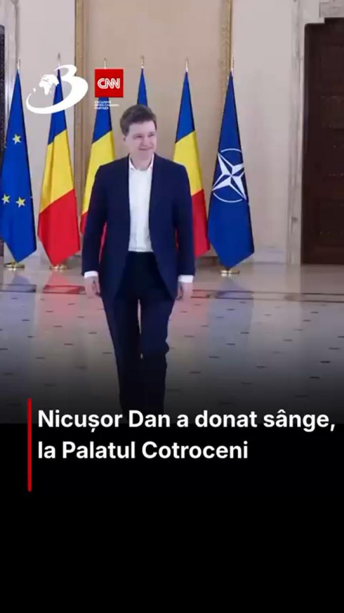 Nicușor Dan a donat sânge, la Palatul Cotroceni  