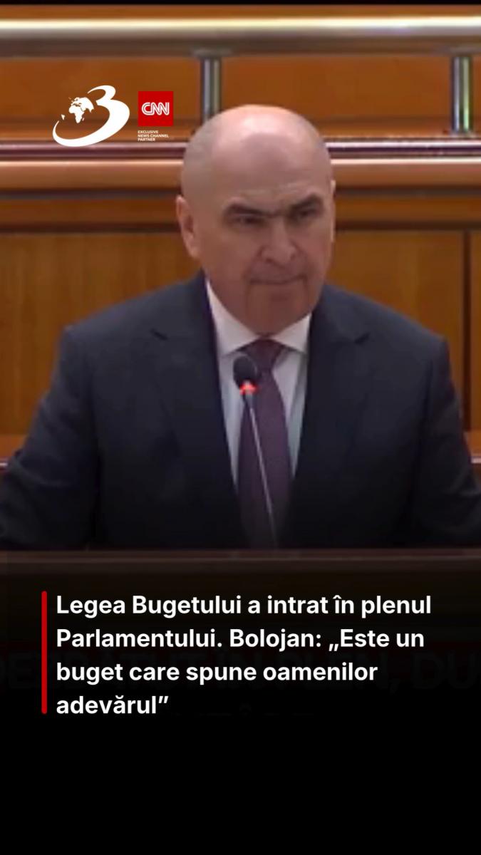 Legea Bugetului a intrat în plenul Parlamentului. Bolojan: „Este un buget care spune oamenilor adevărul”