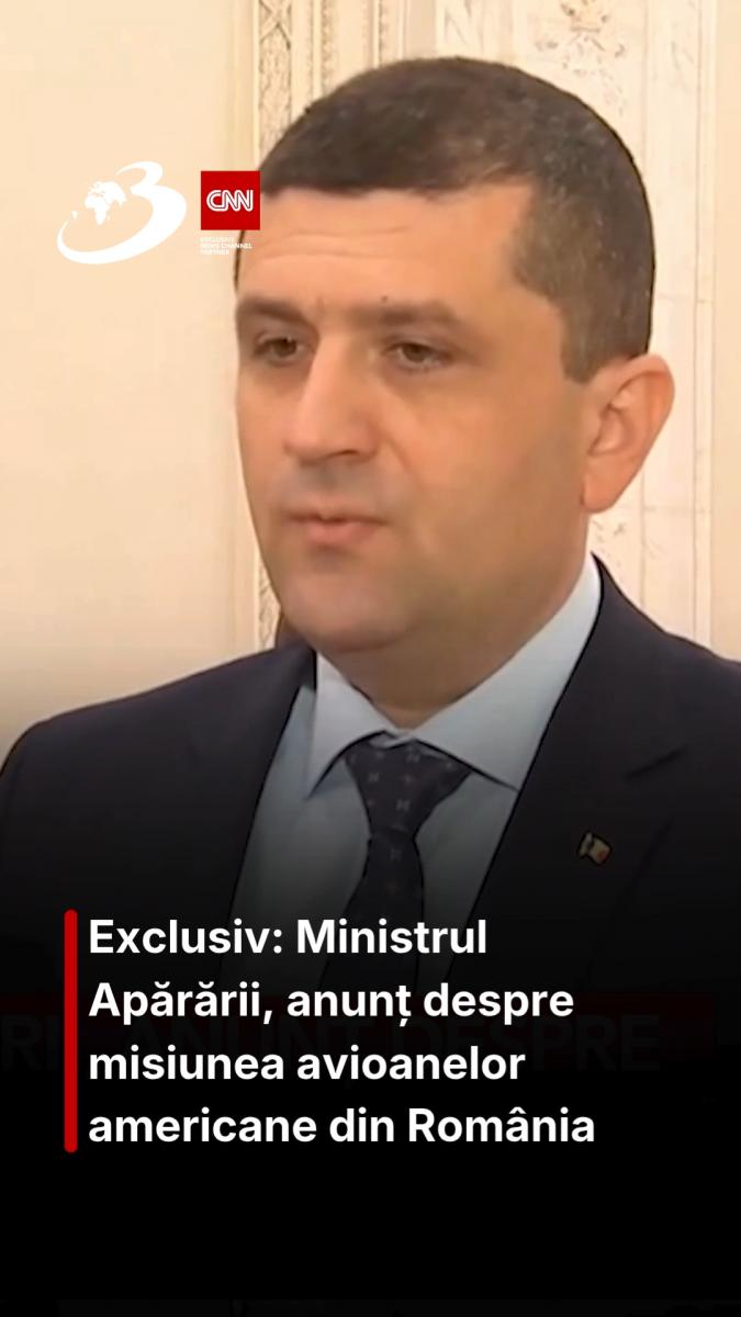 Ministrul Apărării, anunț despre misiunea avioanelor americane din România