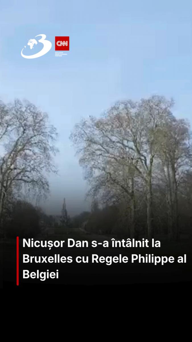 Nicușor Dan s-a întâlnit la Bruxelles cu Regele Philippe al Belgiei