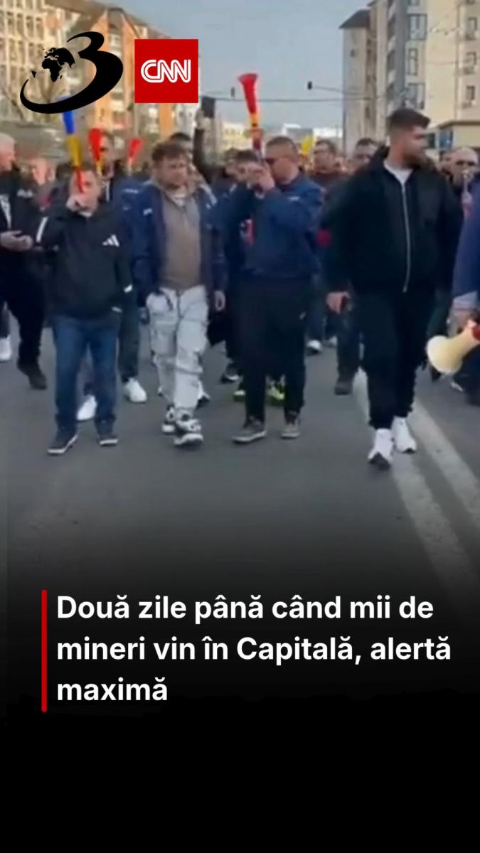 Două zile până când mii de mineri vin în Capitală, alertă maximă