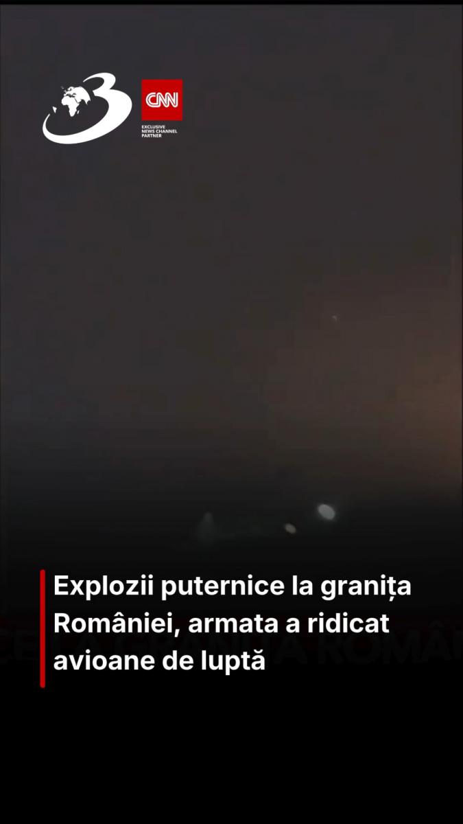 Explozii puternice la granița României, armata a ridicat avioane de luptă  