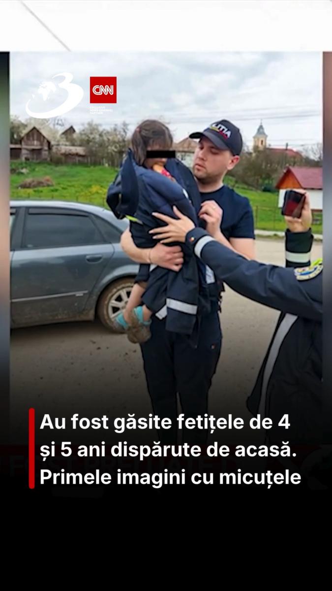 Au fost găsite fetițele de 4 și 5 ani dispărute de acasă. Primele imagini cu micuțele