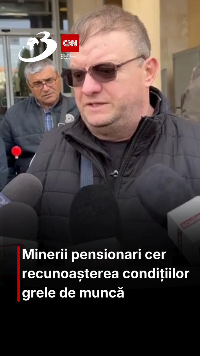 Minerii pensionari cer recunoașterea condițiilor grele de muncă
