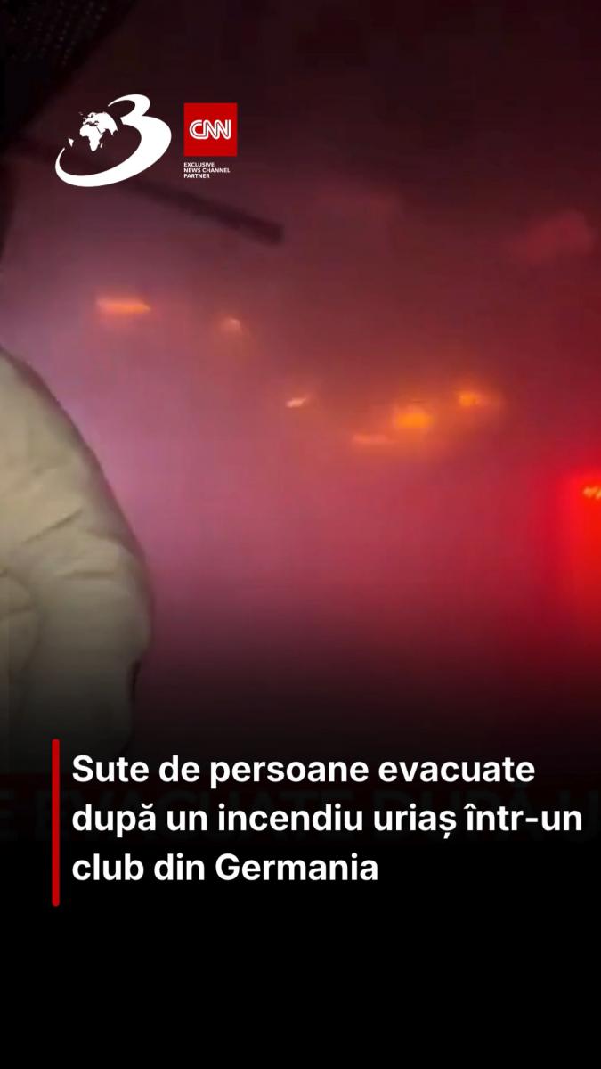 Sute de persoane evacuate după un incediu uriaș într-un club din Germania