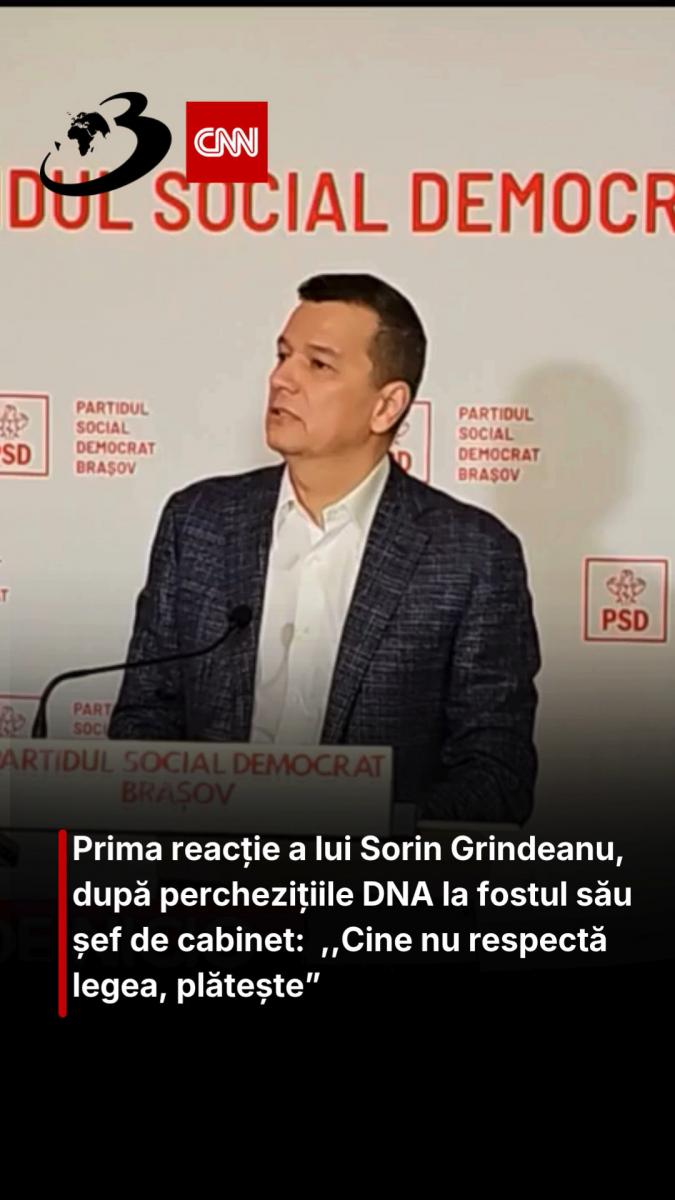Prima reacție a lui Sorin Grindeanu, după perchezițiile DNA la fostul său șef de cabinet