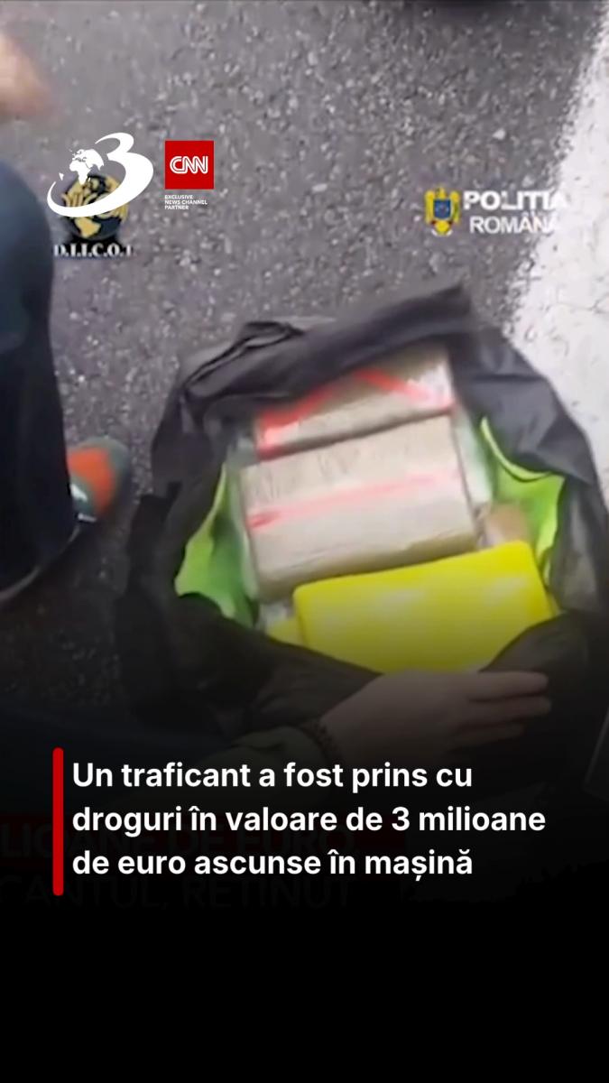 Traficant prins cu 30 de kilograme de droguri în mașină. Cocaină în valoare de 3 milioane de euro