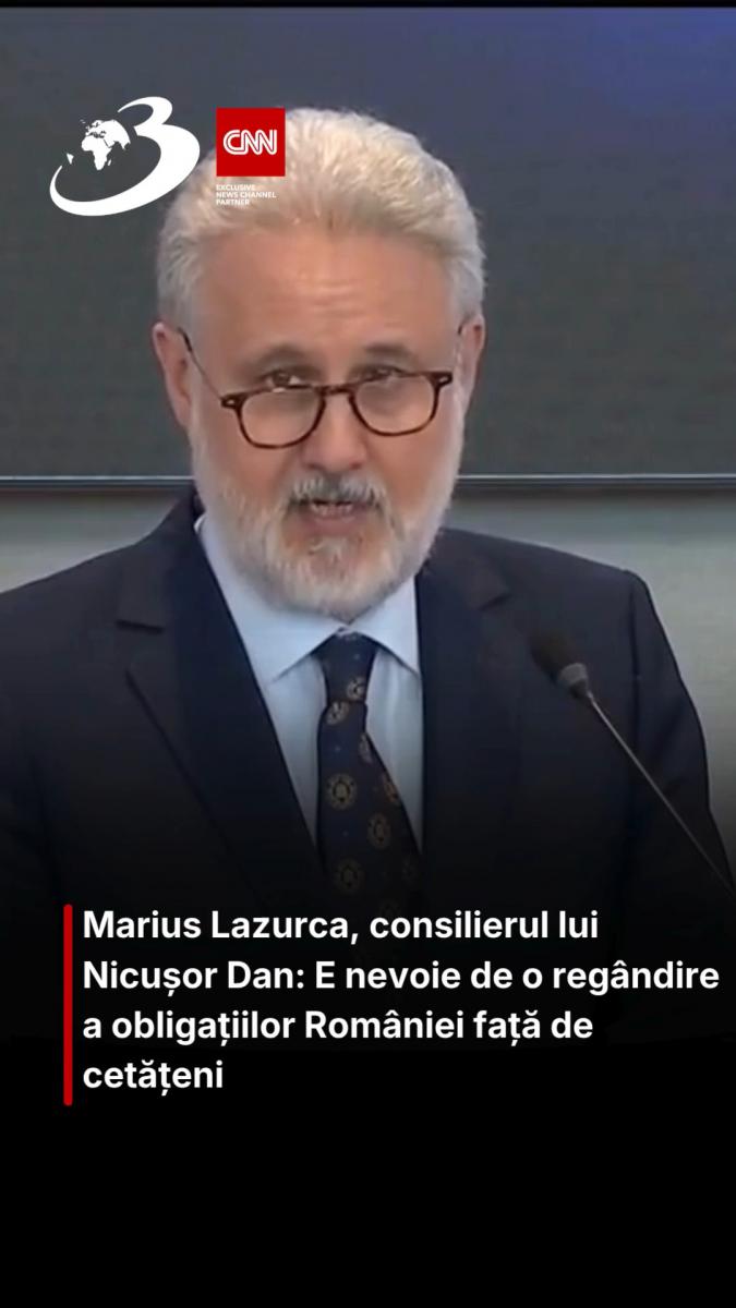 Marius Lazurca, consilierul lui Nicușor Dan: E nevoie de o regândire a obligațiilor României față de cetățeni