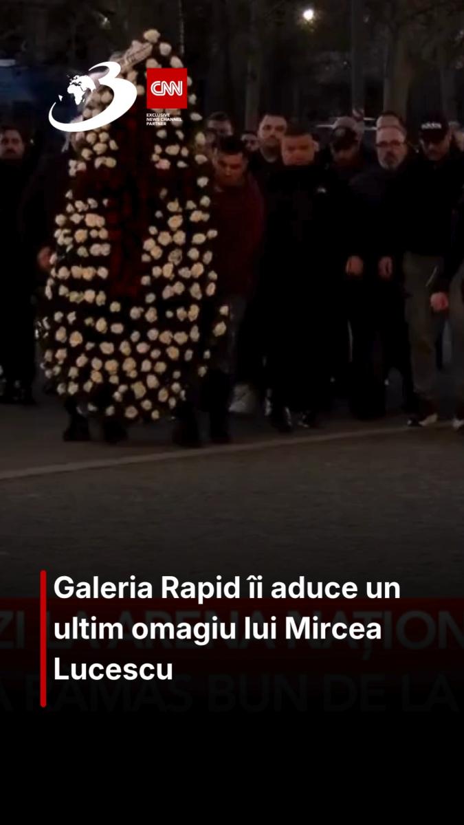 Galeria Rapid îi aduce un ultim omagiu lui Mircea Lucescu