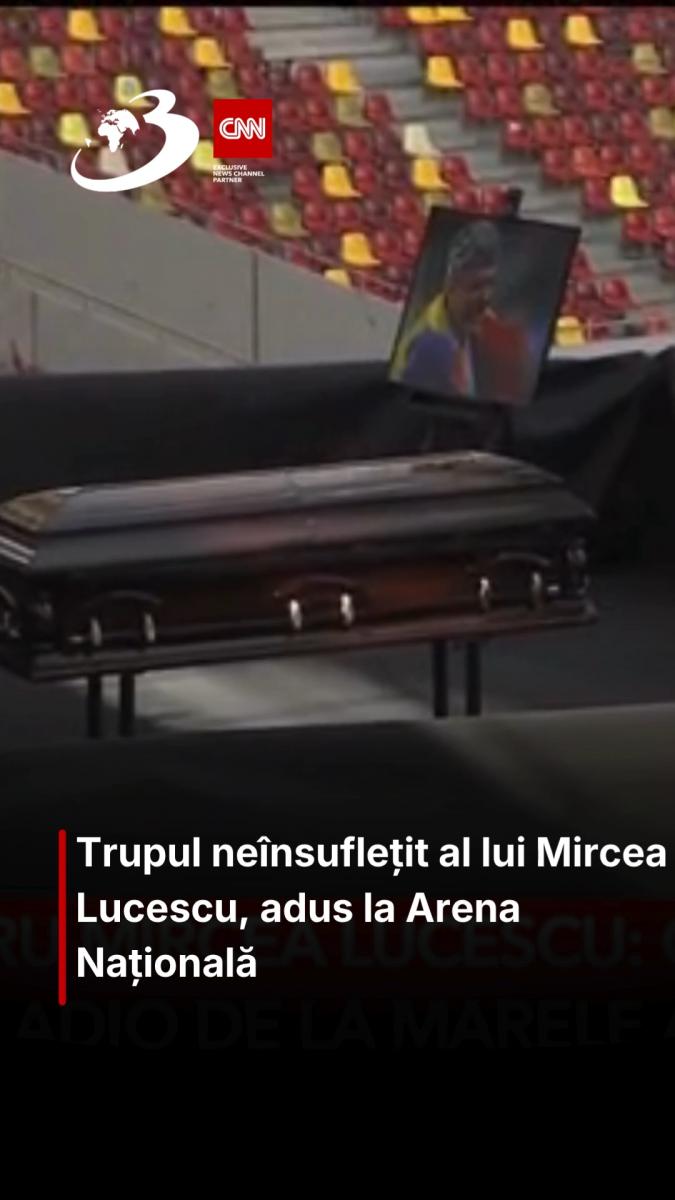  Trupul neînsuflețit al lui Mircea Lucescu, adus la Arena Națională 