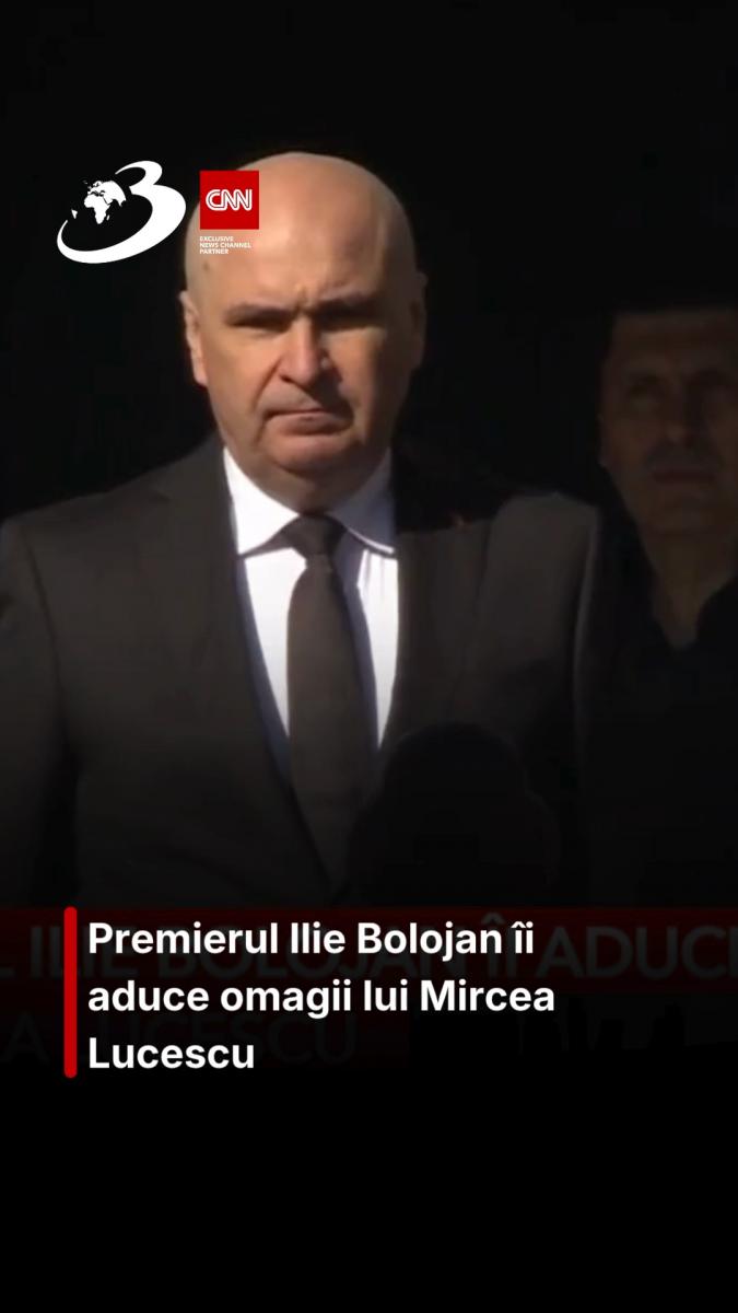 Premierul Ilie Bolojan îi aduce omagii lui Mircea Lucescu