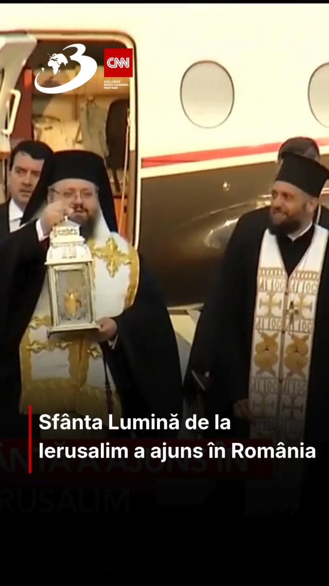 Sfânta Lumină de la Ierusalim a ajuns în România