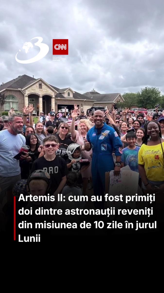 Artemis II: cum au fost primiți doi dintre astronauții reveniți din misiunea de 10 zile în jurul Lunii