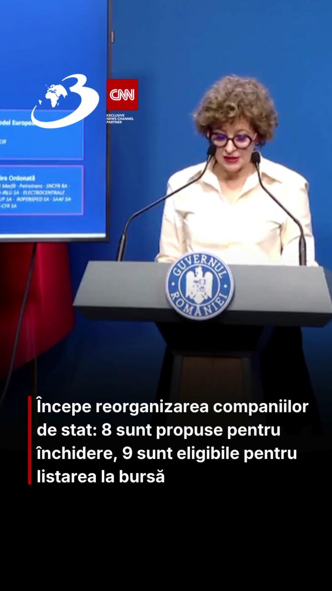 Începe reorganizarea companiilor de stat: 8 sunt propuse pentru închidere, 9 sunt eligibile pentru listarea la bursă