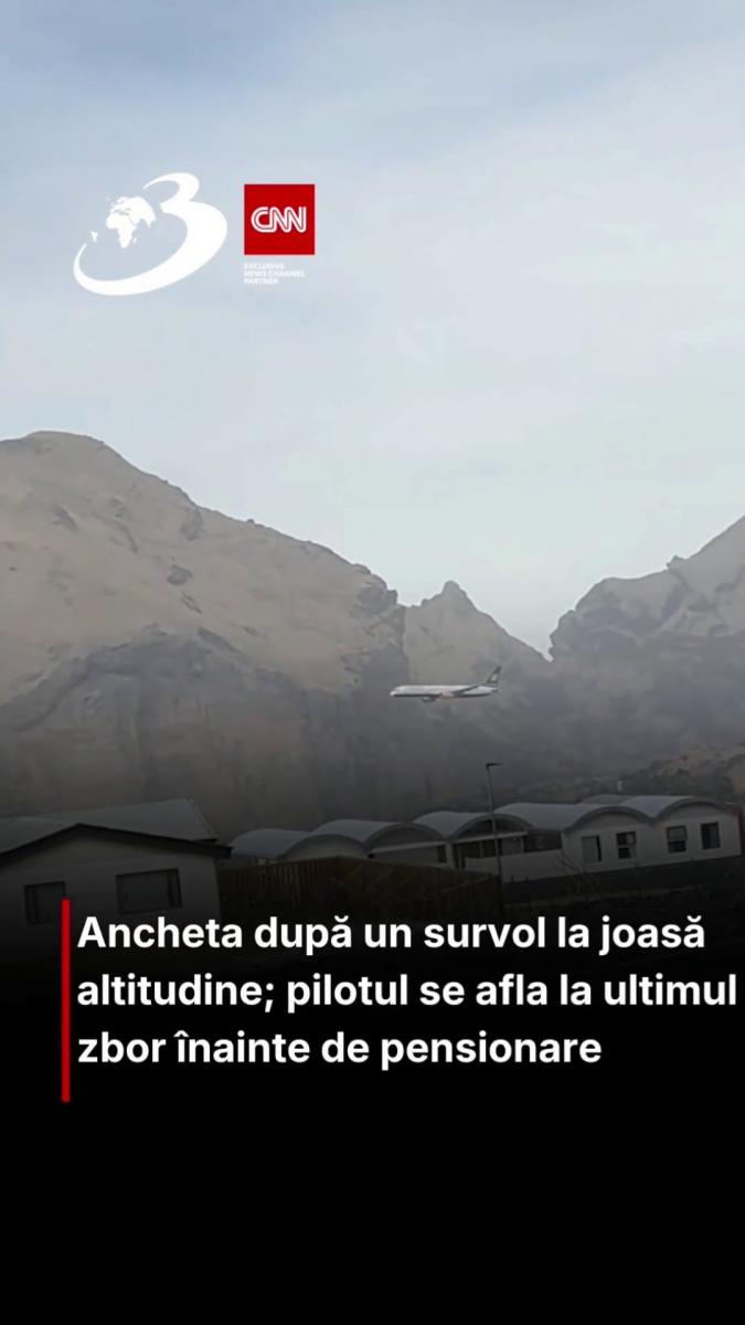 Ancheta după un survol la joasă altitudine; pilotul se afla la ultimul zbor înainte de pensionare