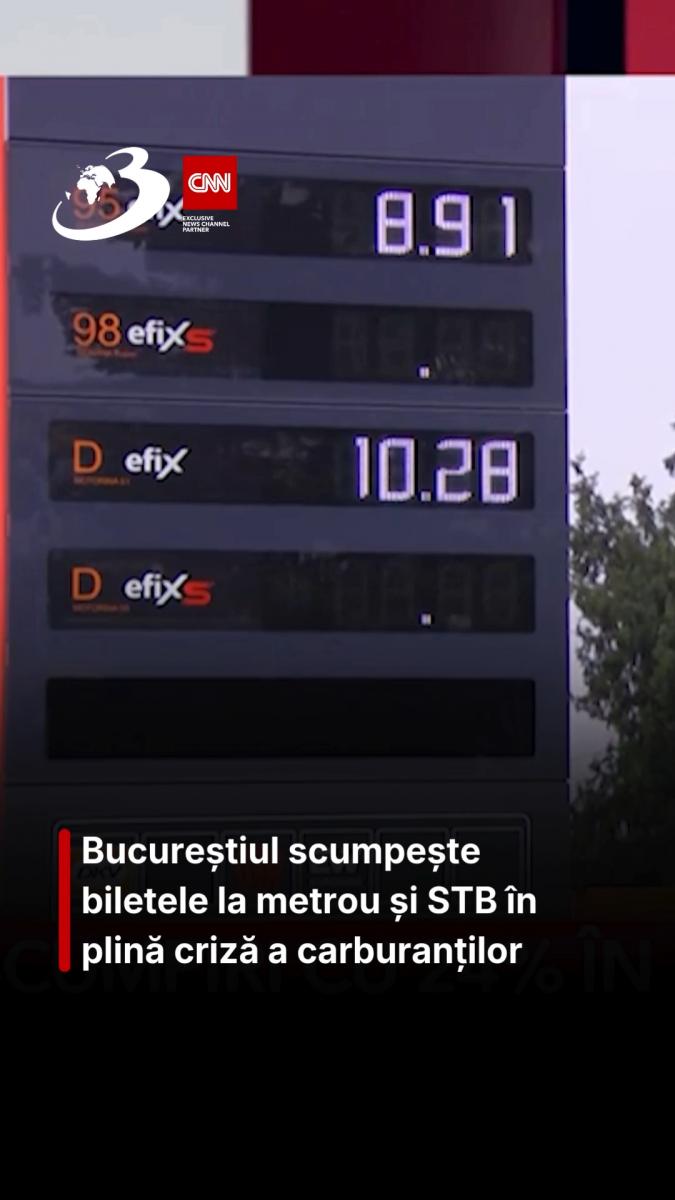 Bucureștiul scumpește biletele la metrou și STB în plină criză a carburanților