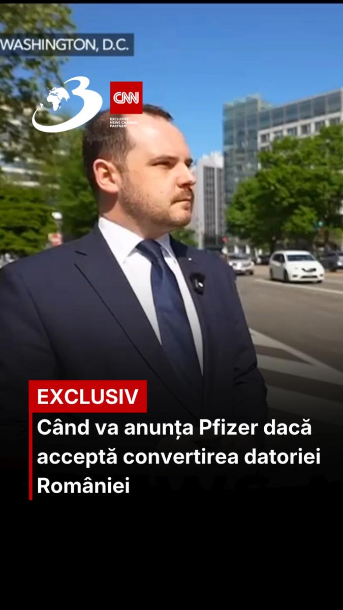 Când va anunța Pfizer dacă acceptă convertirea datoriei României