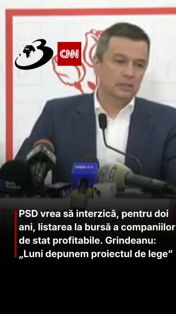 PSD vrea să interzică, pentru doi ani, listarea la bursă a companiilor de stat profitabile. Grindeanu: „Luni depunem proiectul de lege”