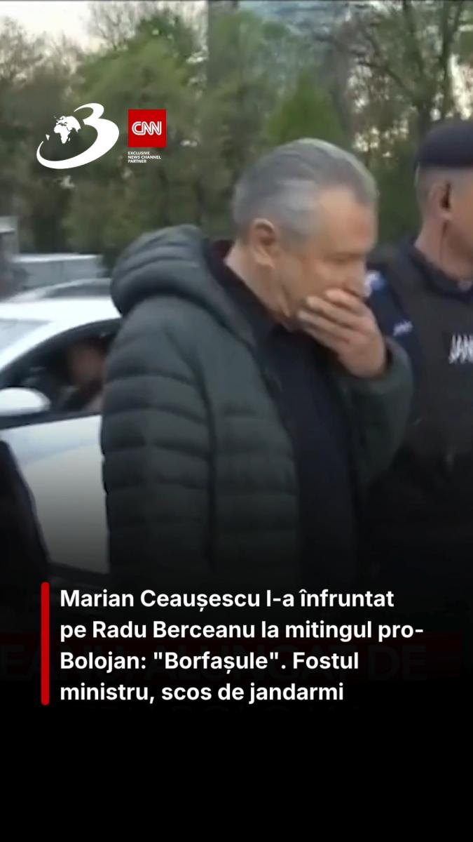 Marian Ceaușescu l-a înfruntat pe Radu Berceanu la mitingul pro-Bolojan: 
