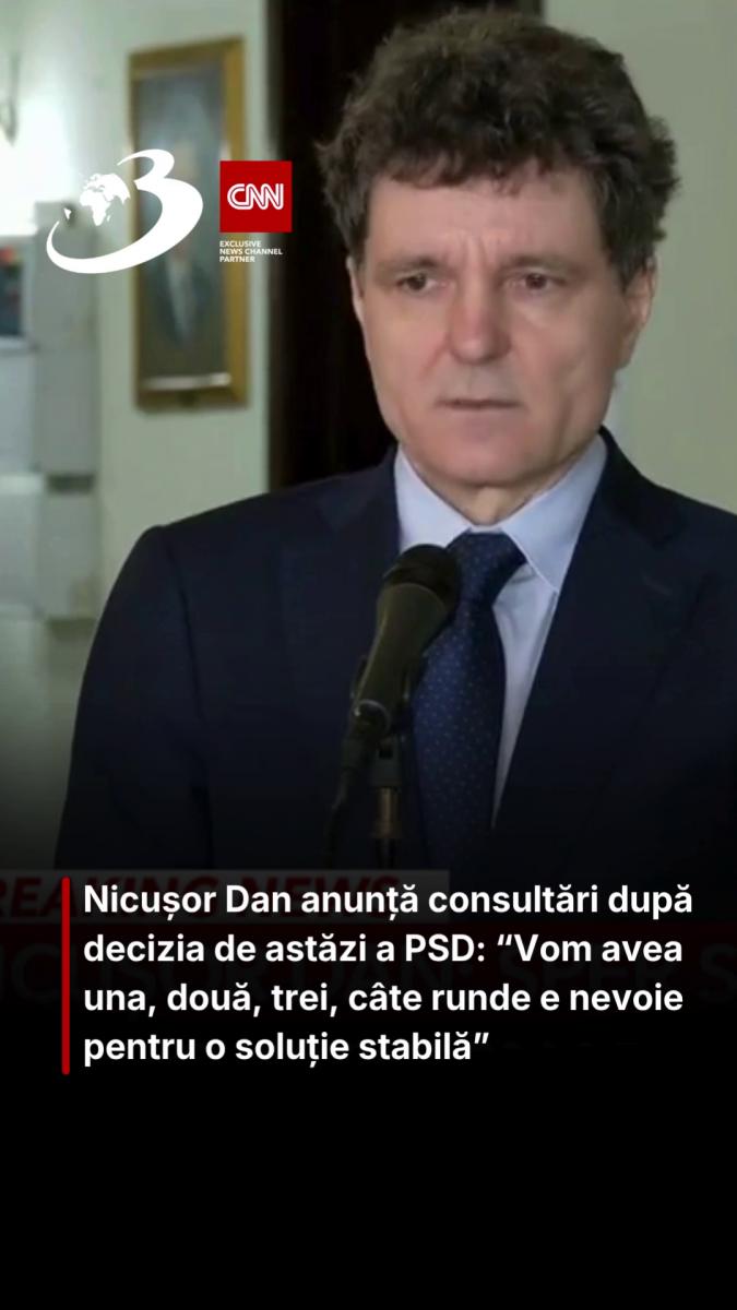 Nicușor Dan anunță consultări după decizia de astăzi a PSD: “Vom avea una, două, trei, câte runde e nevoie pentru o soluție stabilă”
