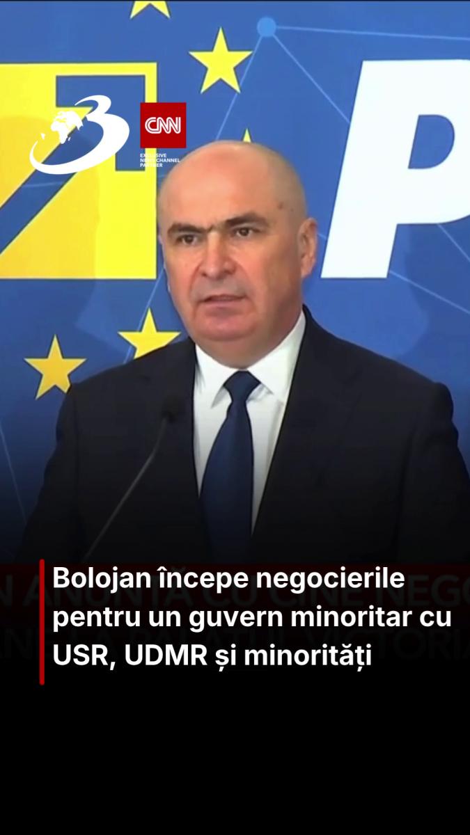 Bolojan începe negocierile pentru un guvern minoritar cu USR, UDMR și minorități