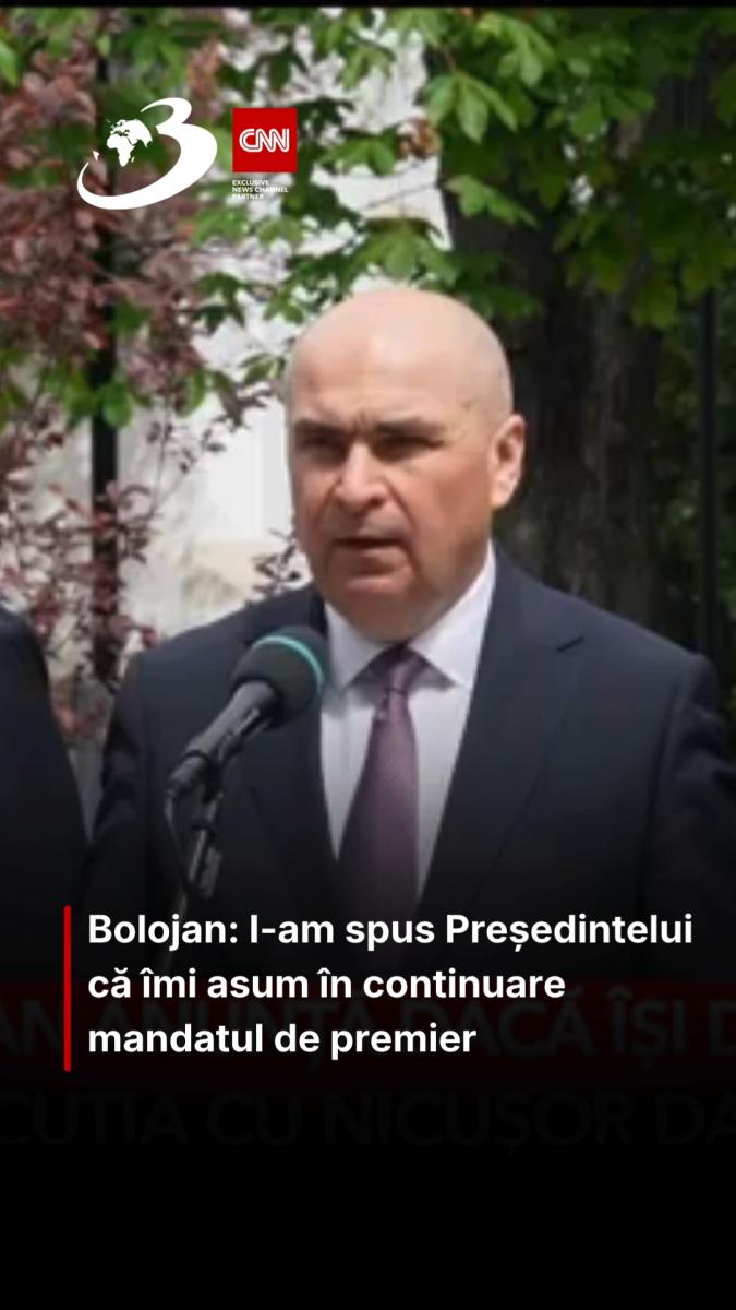 Bolojan: I-am spus Președintelui că îmi asum în continuare mandatul de premier