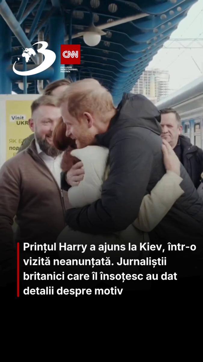 Prințul Harry a ajuns la Kiev, într-o vizită neanunțată. Jurnaliștii britanici care îl însoțesc au dat detalii despre motiv