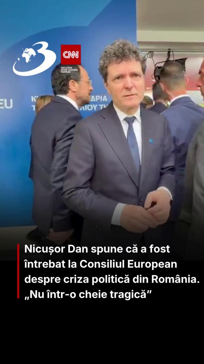 Nicușor Dan spune că a fost întrebat la Consiliul European despre criza politică din România. „Nu într-o cheie tragică”
