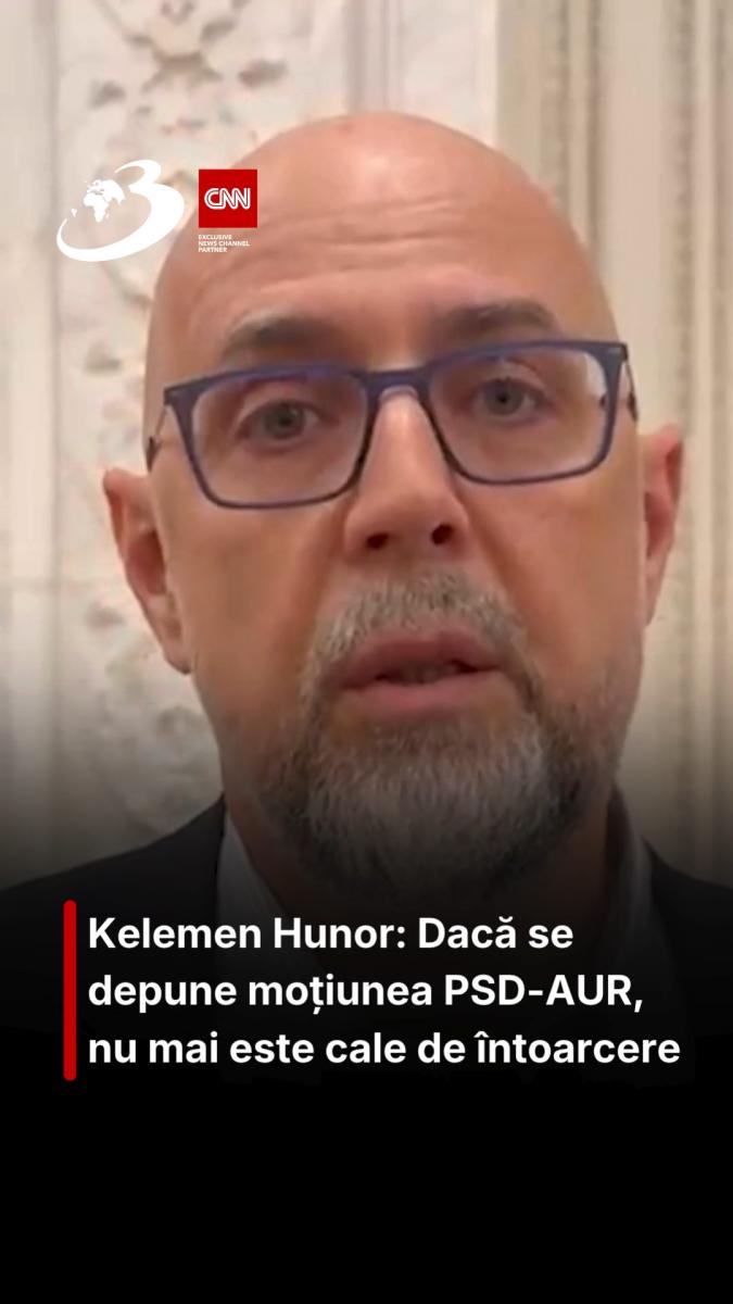 Kelemen Hunor: Dacă se depune moțiunea PSD-AUR, nu mai este cale de întoarcere