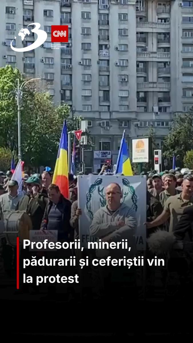 Profesorii, minerii, pădurarii și ceferiștii vin la protest