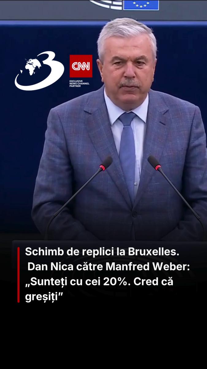 Schimb de replici la Bruxelles. Dan Nica către Manfred Weber: „Sunteți cu cei 20%. Cred că greșiți”