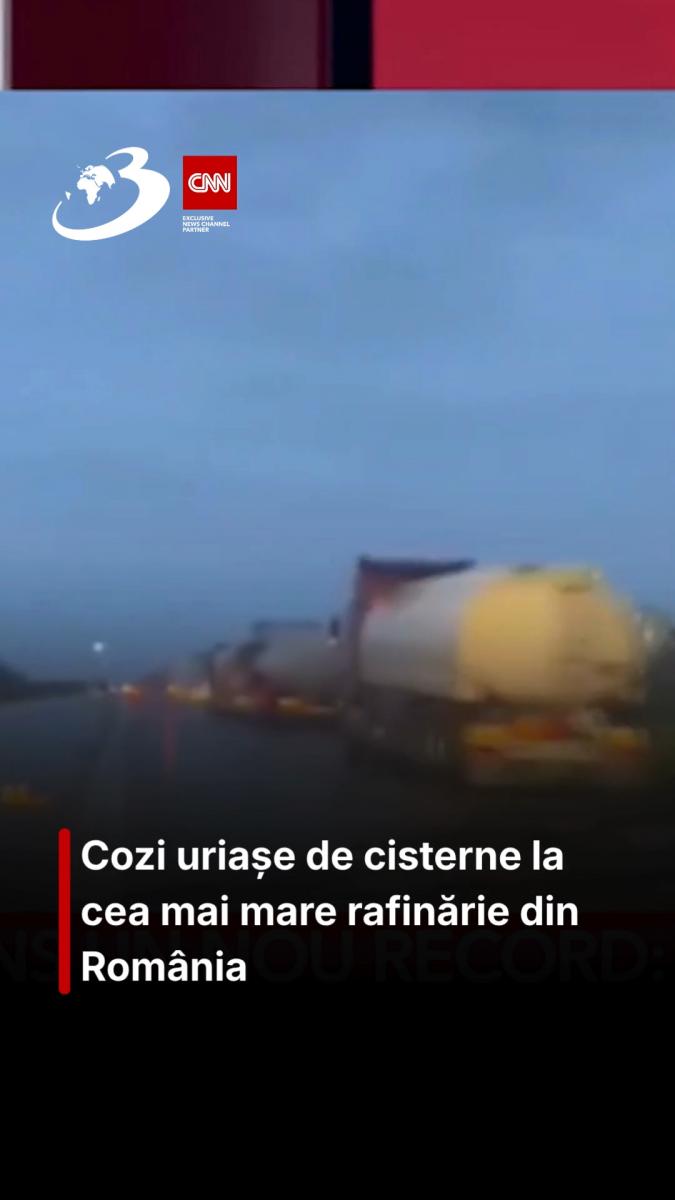 Cozi uriașe de cisterne la cea mai mare rafinărie din România